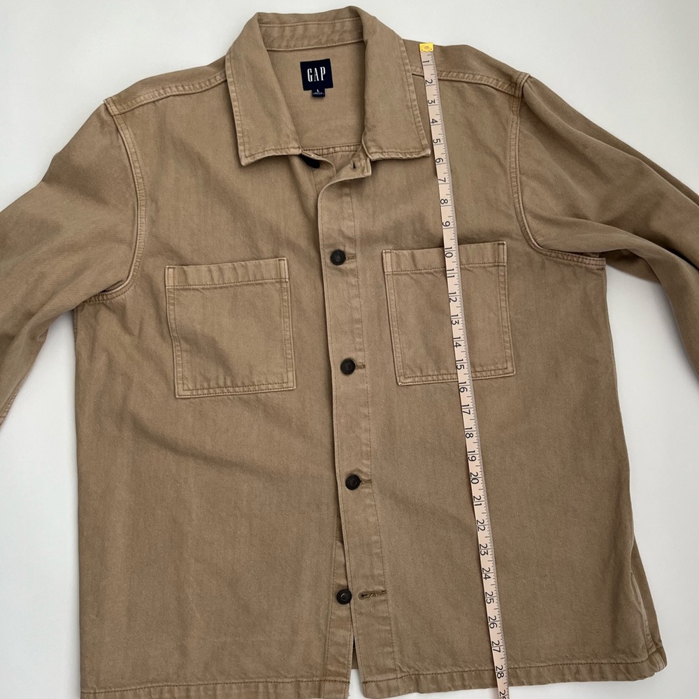 Gap men's tan heavy cotton jacket - Picture 6 of 8